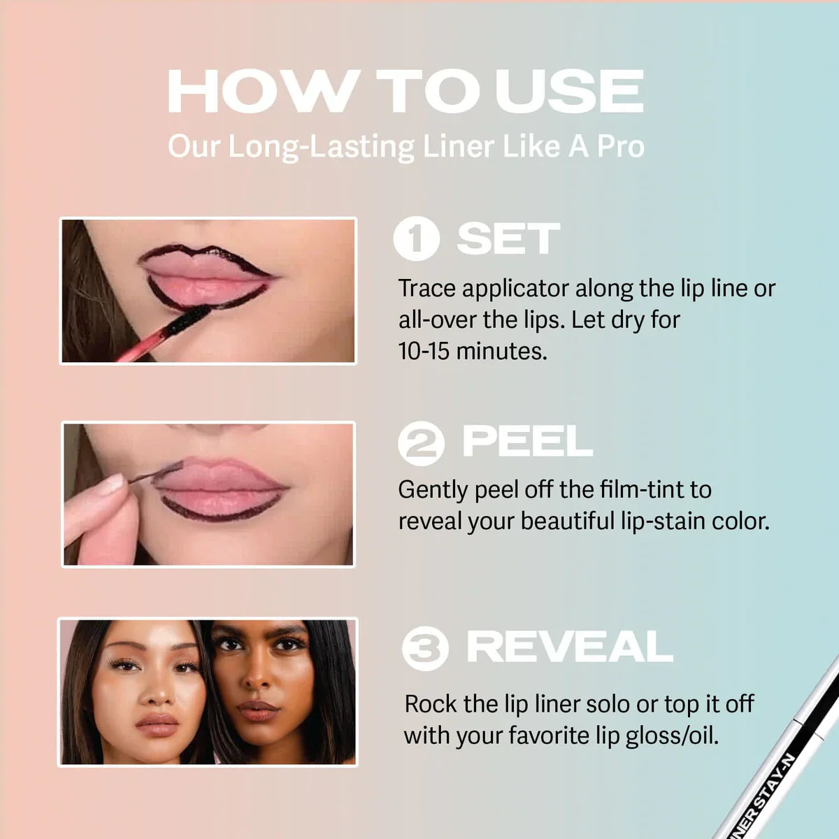 Clean Girl Peel-Off Lip Liner Stain